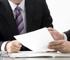 税理士報酬提示の様子